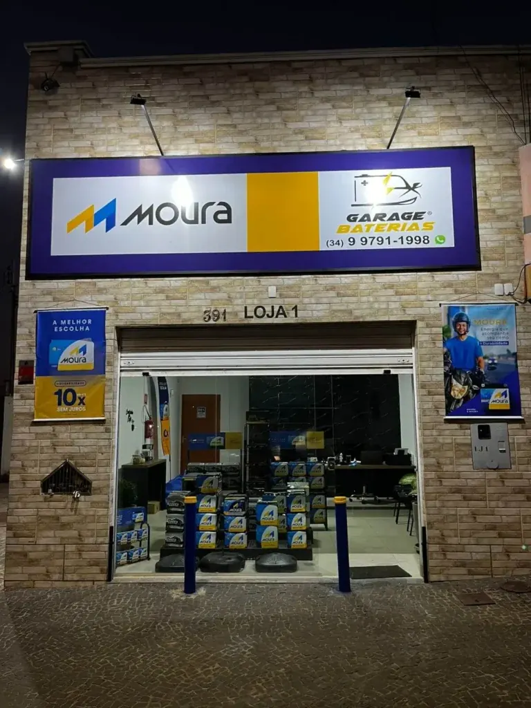 Fachada da Garage Baterias, na Av. Francisco Belório, 391